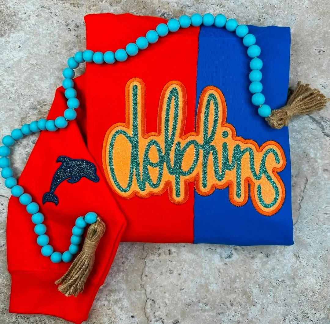 Custom Glittered Split Sweatshirt