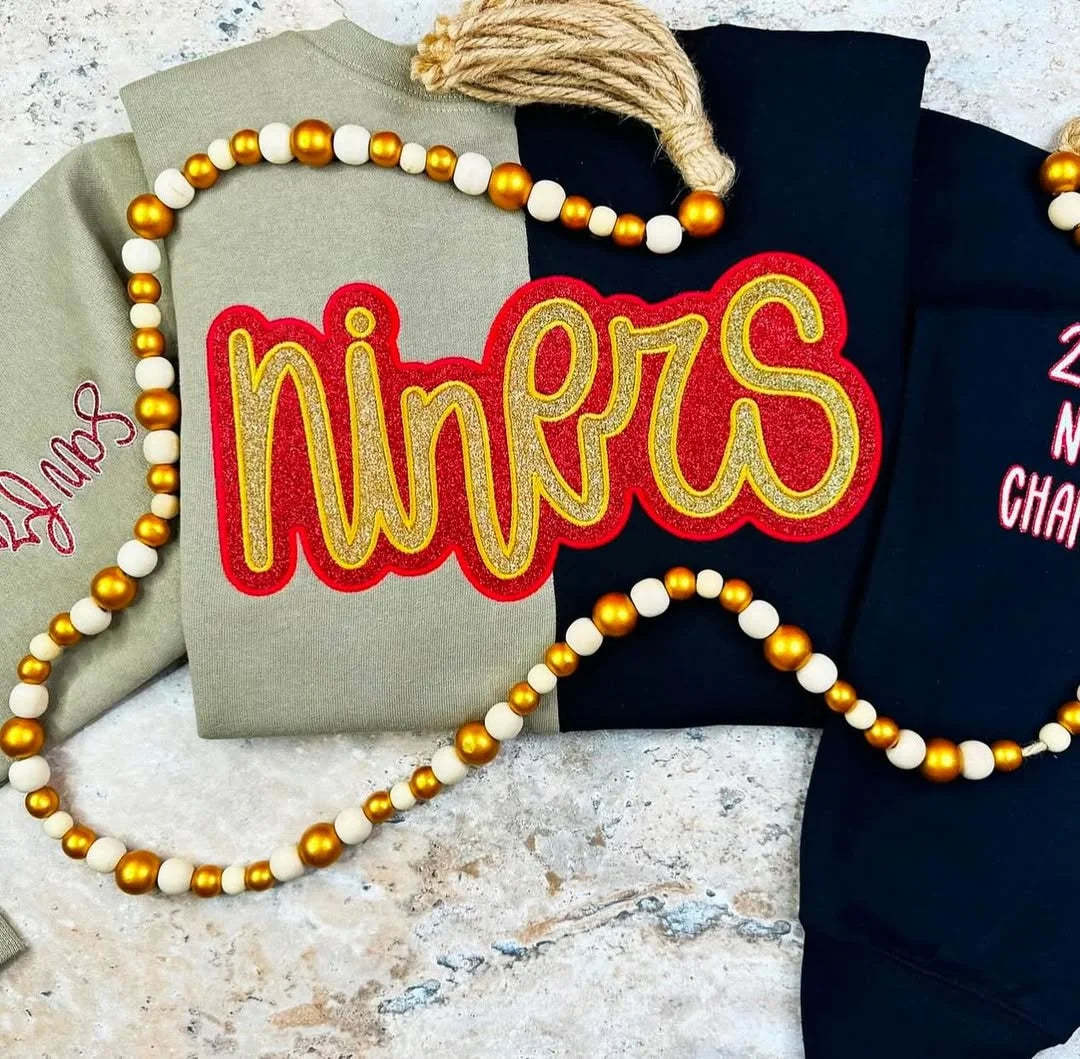 Custom Glittered Split Sweatshirt