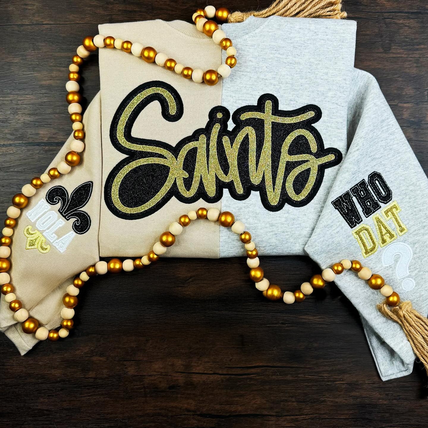 Custom Glittered Split Sweatshirt