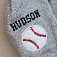 Custom Glittered Split Sweatshirt