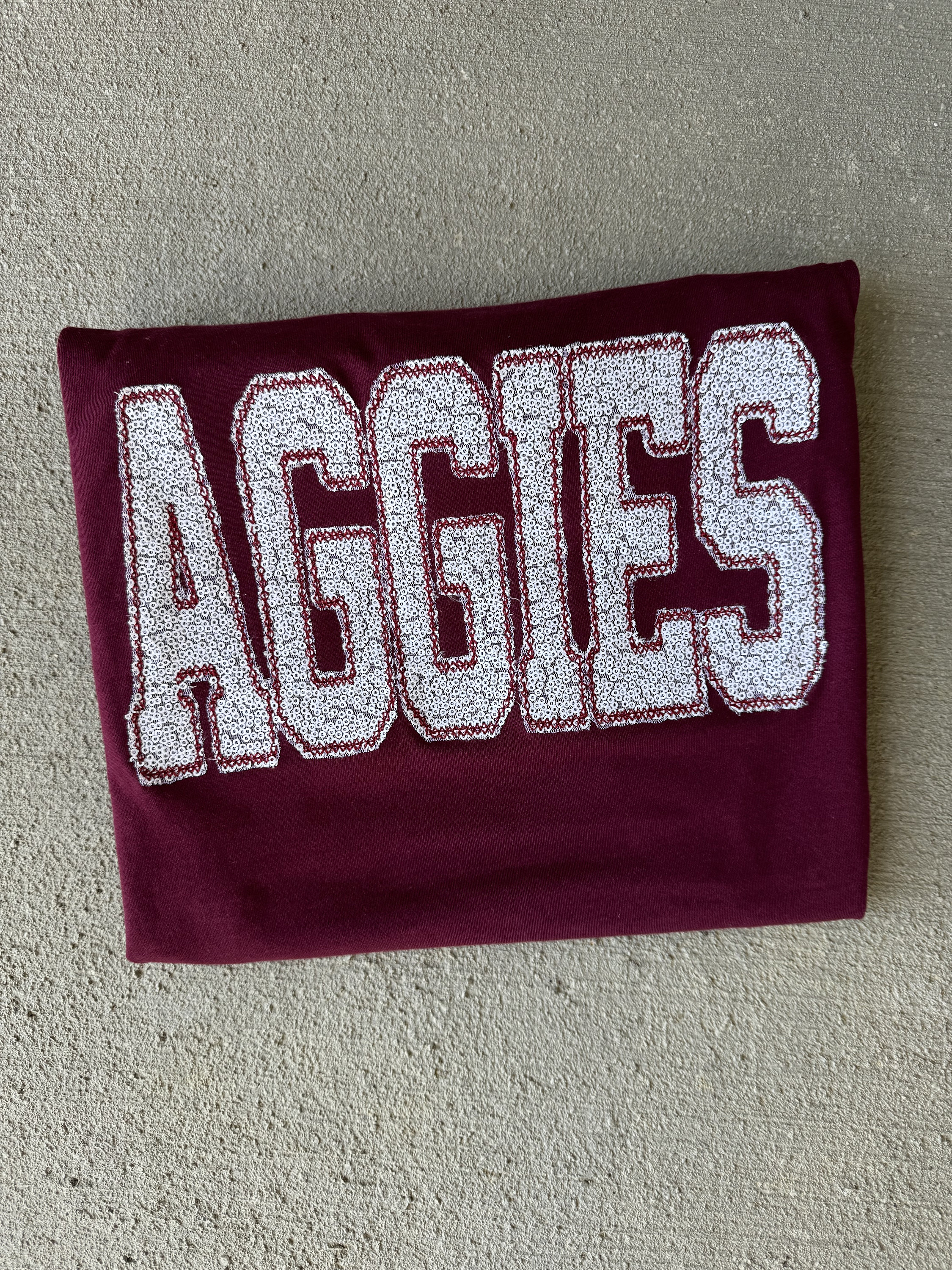 Personalized Sequin Applique Gameday Sweatshirt