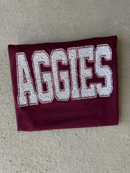 Personalized Sequin Applique Gameday Sweatshirt
