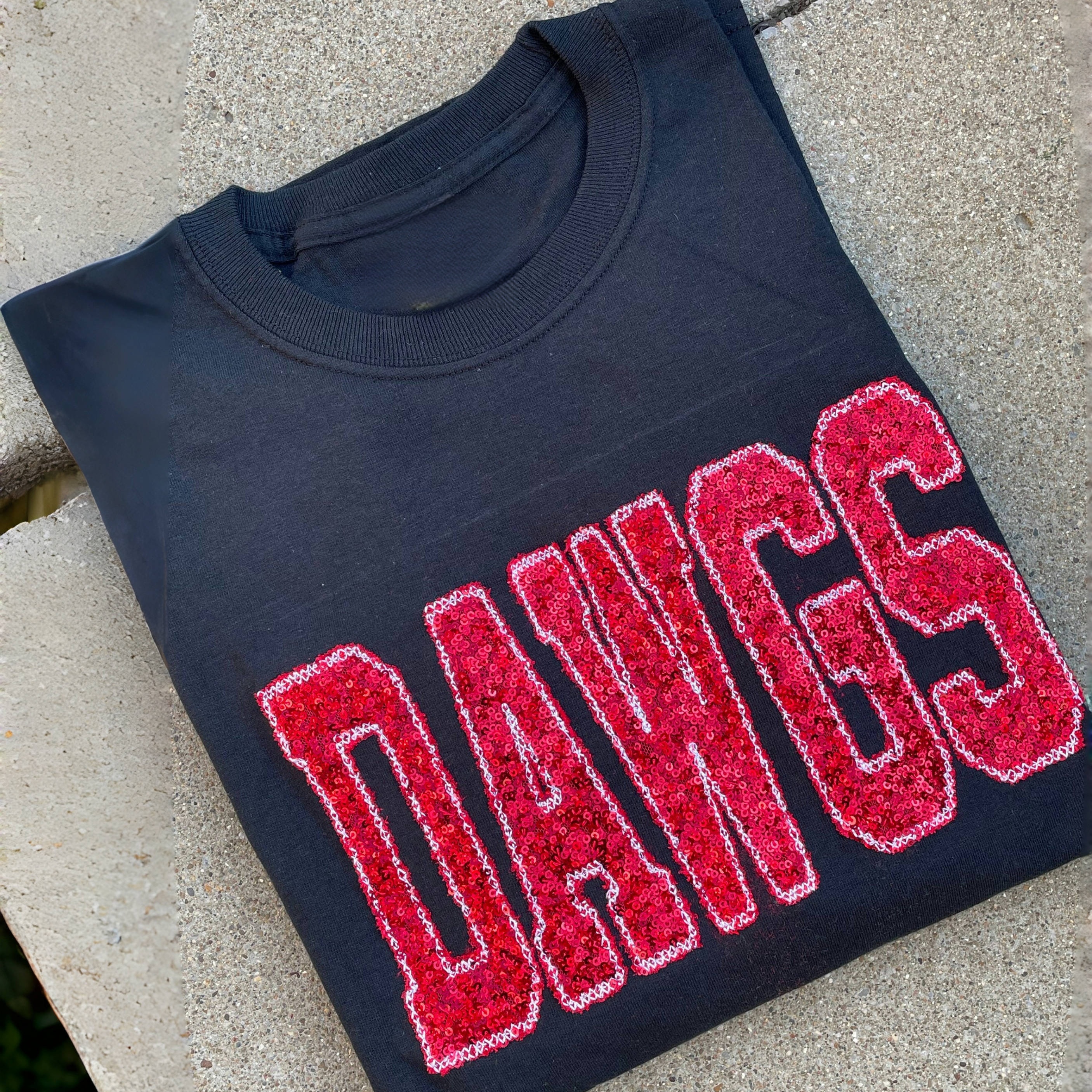 Personalized Sequin Applique Gameday Sweatshirt
