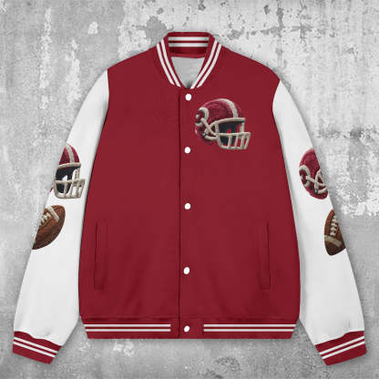 Love Football - Personalized Football Varsity Jacket