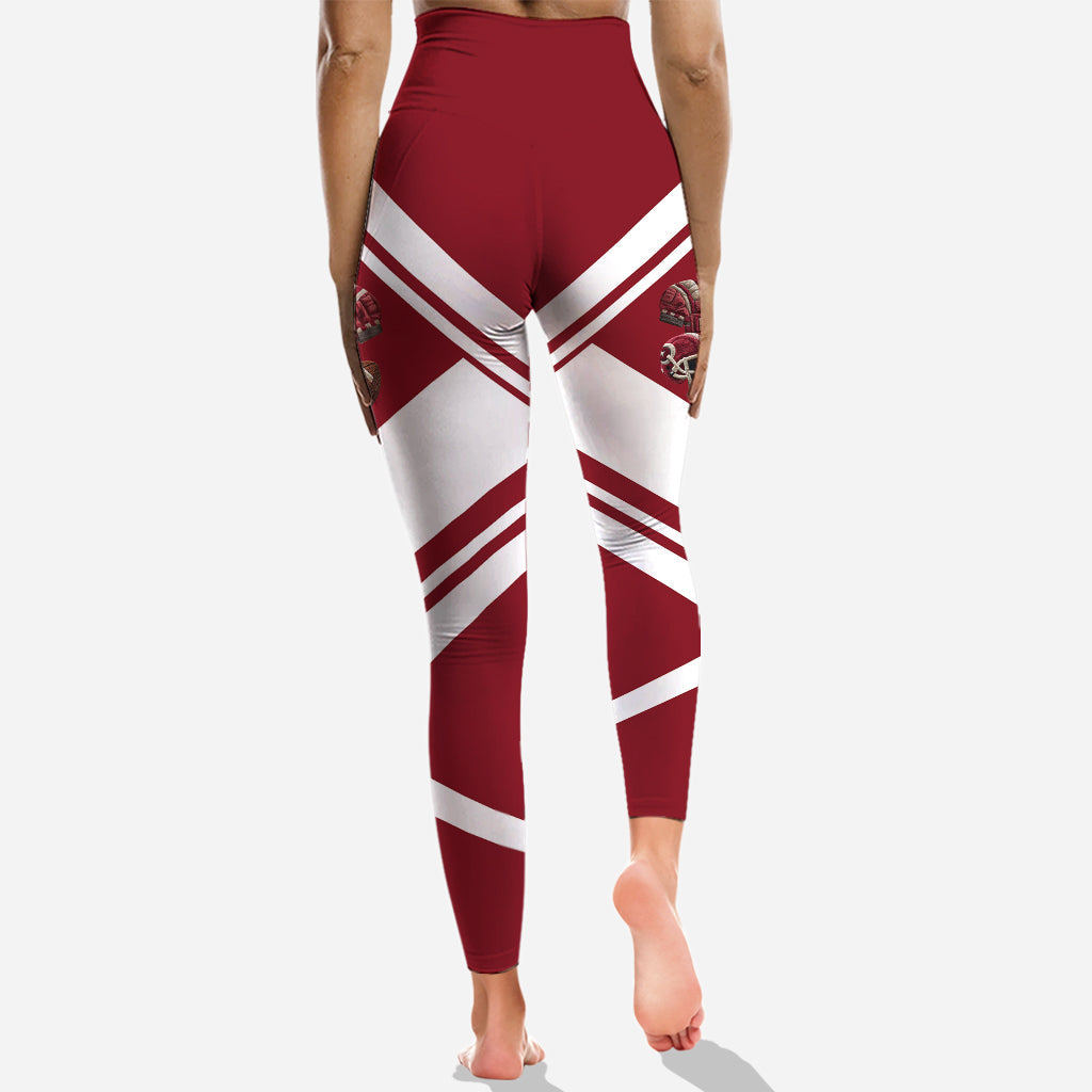 Proud Football Mama, Grandma- Personalized Football Hoodie And Leggings