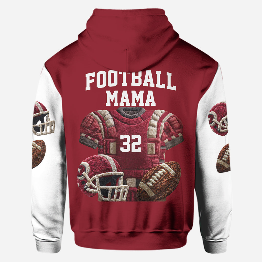 Proud Football Mama, Grandma- Personalized Football Hoodie And Leggings