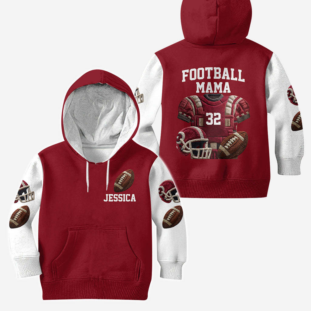 Proud Football Mama, Grandma- Personalized Football Hoodie And Leggings