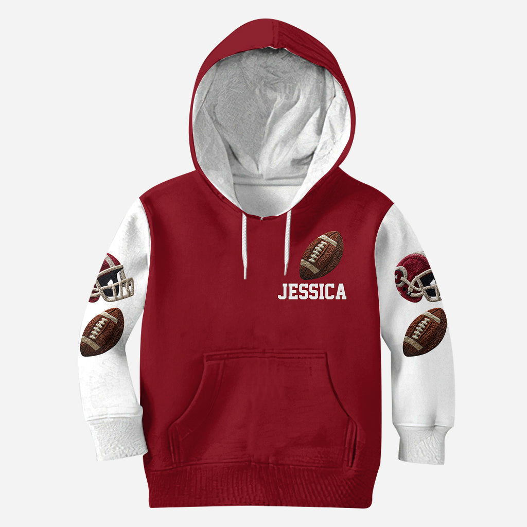 Proud Football Mama, Grandma- Personalized Football Hoodie And Leggings