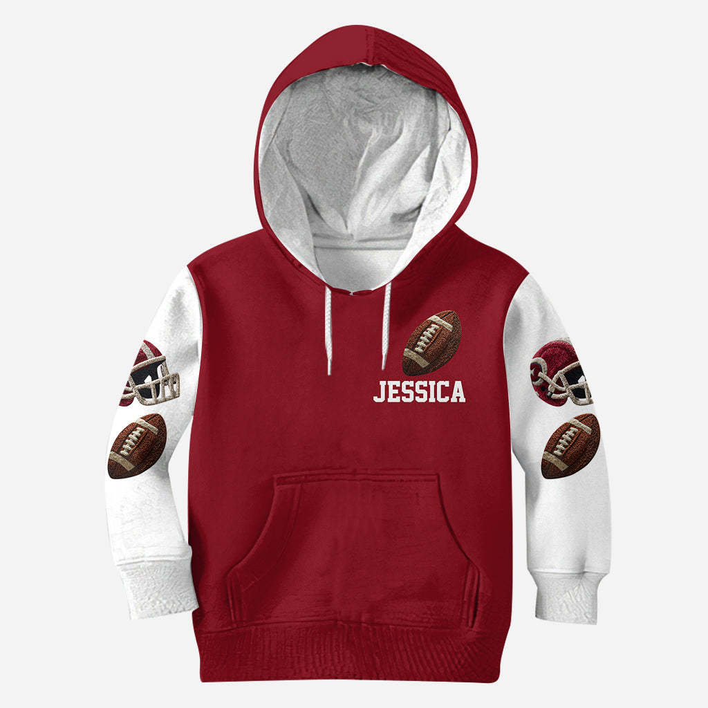 Proud Football Mama, Grandma- Personalized Football Hoodie And Leggings