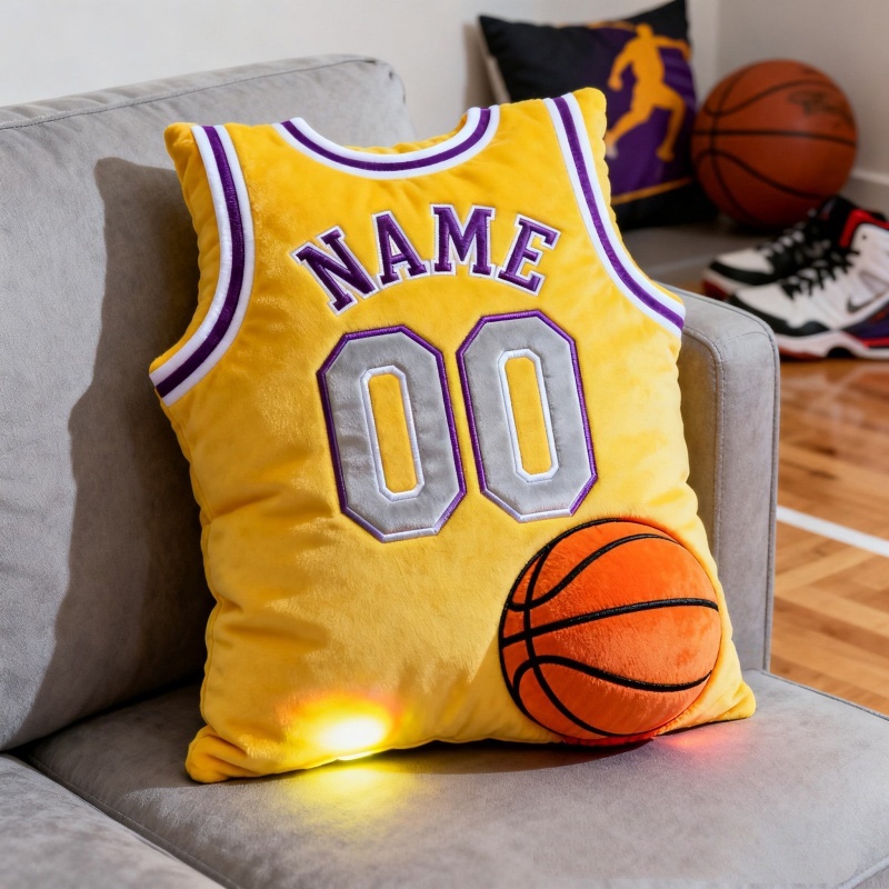 Personalized Graphic3dprint Basketball Jersey Pillow With Custom Name And Number For Fans