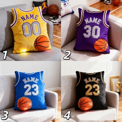 Personalized Graphic3dprint Basketball Jersey Pillow With Custom Name And Number For Fans