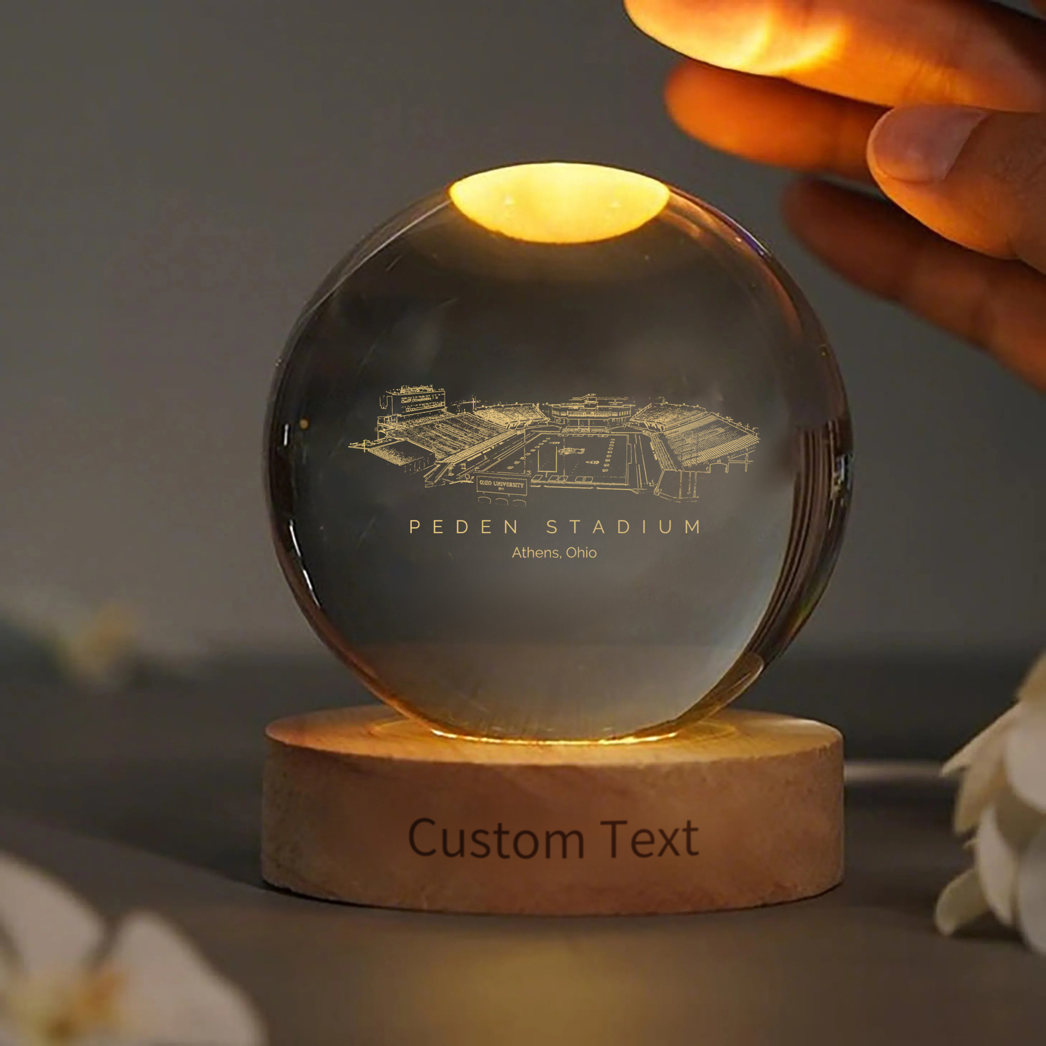 Peden Stadium 3D Spherical Crystal Lamp