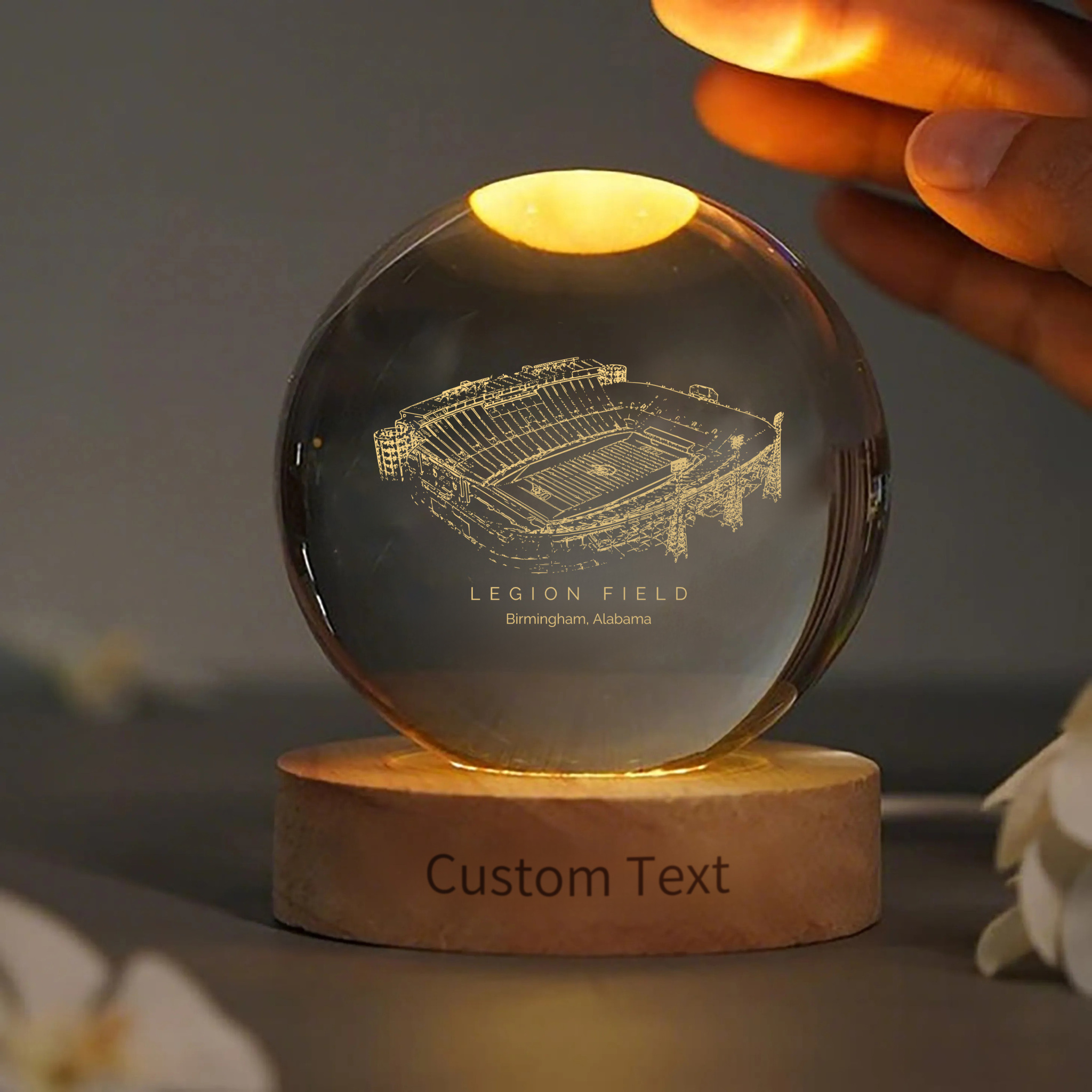 Legion Field 3D Spherical Crystal Lamp