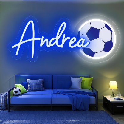 Personalized Sport Name Neon Sign Custom Bedroom Name LED Neon Light