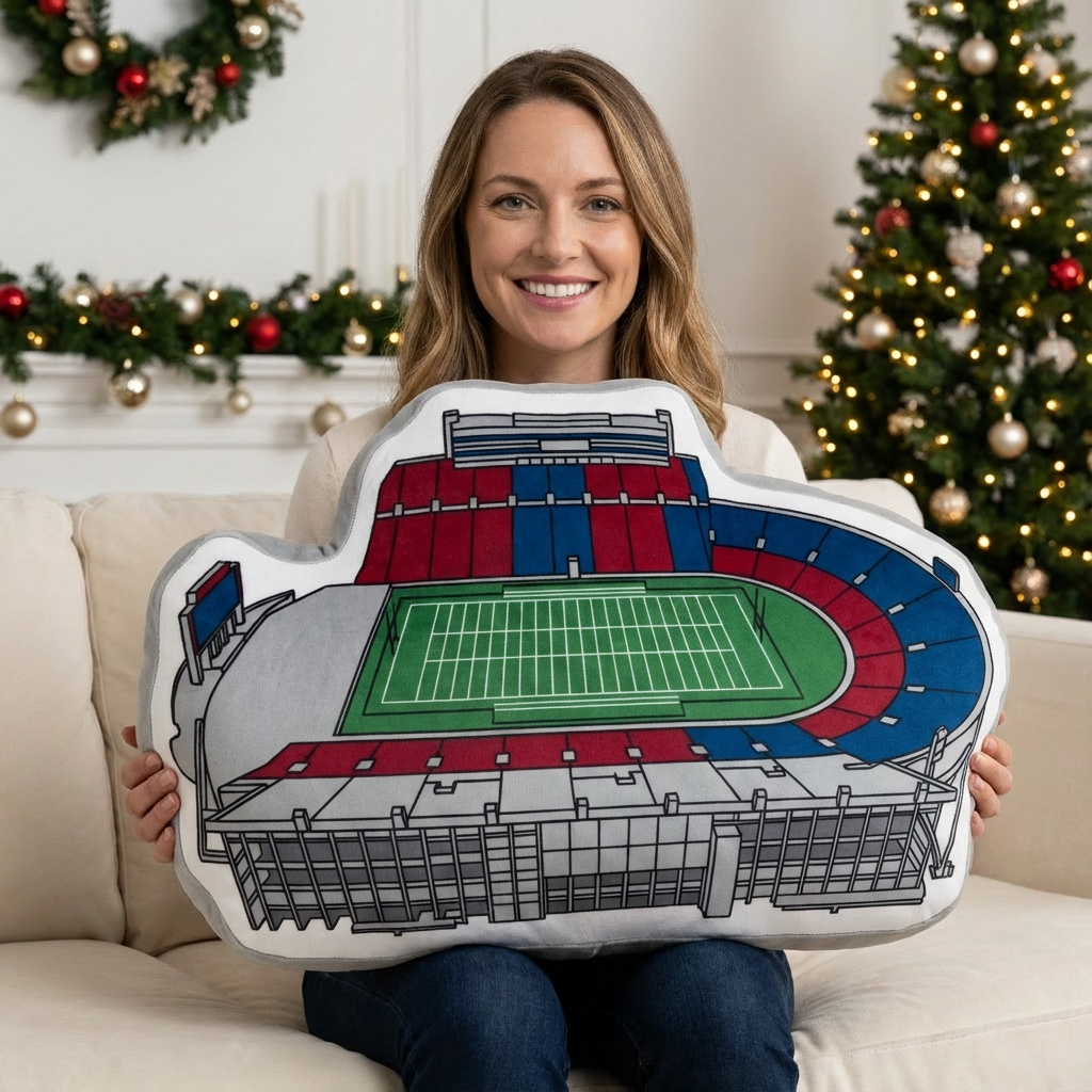 David Booth Kansas Memorial Stadium Plush Pillow