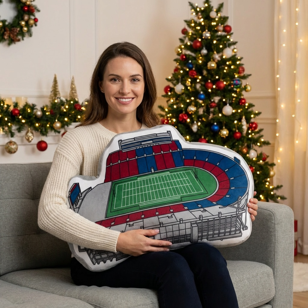 David Booth Kansas Memorial Stadium Plush Pillow