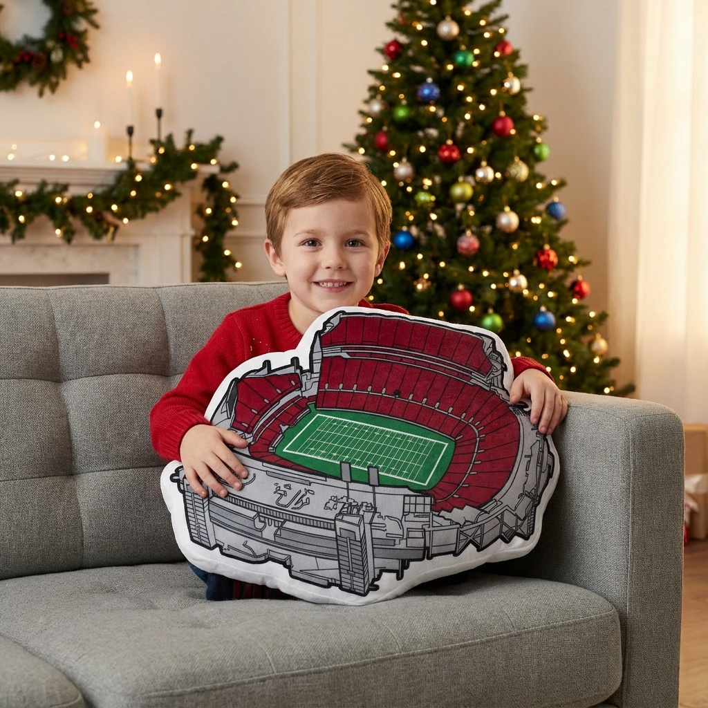 Cardinal Stadium Plush Pillow