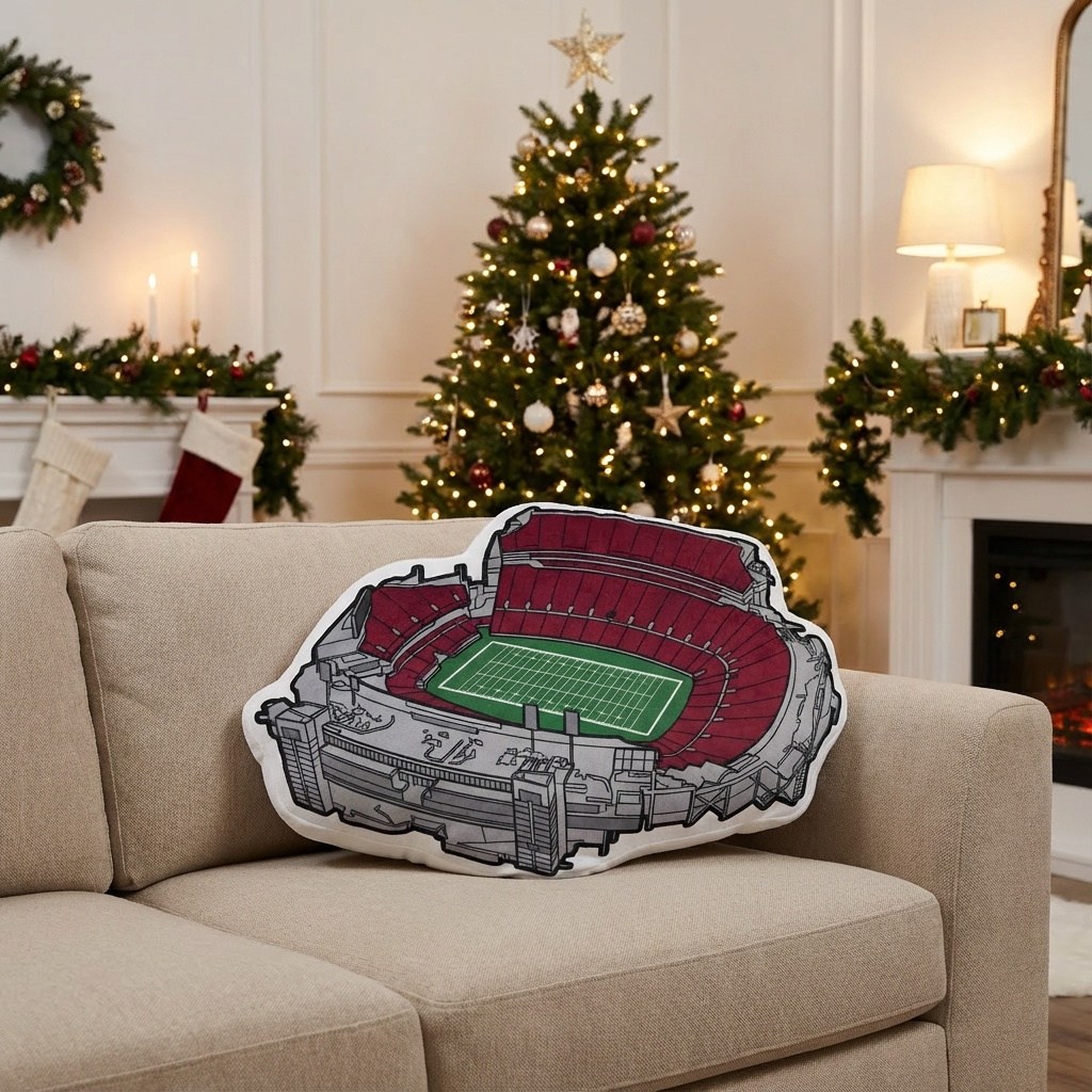 Cardinal Stadium Plush Pillow