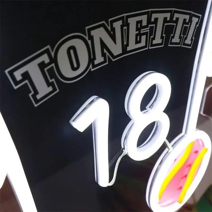 Personalized Baseball Jersey Neon Sign Custom LED Light for Baseball Fans