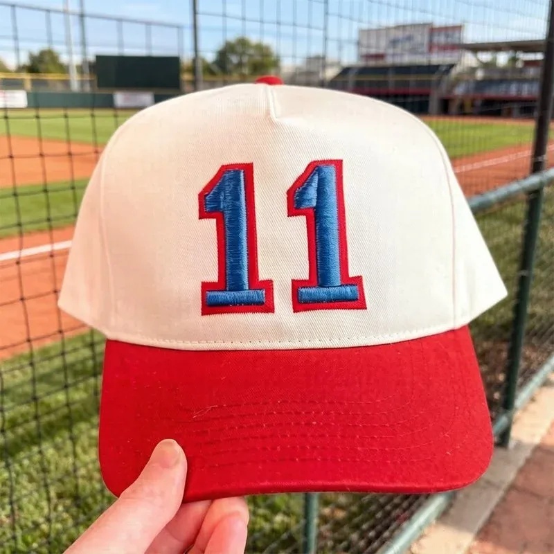 Proudstitch Custom Sports Number and Letter Hat Puff Embroidery Game Day Baseball Cap