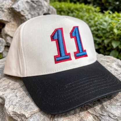 Proudstitch Custom Sports Number and Letter Hat Puff Embroidery Game Day Baseball Cap