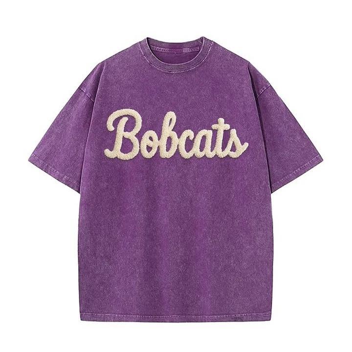 Personalized Chenille YARN EMBROIDERED Game Day Washed T-shirt
