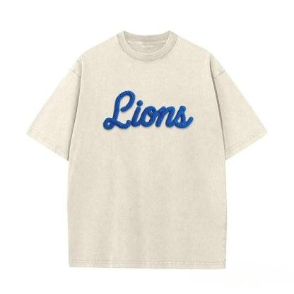 Personalized Chenille YARN EMBROIDERED Game Day Washed T-shirt