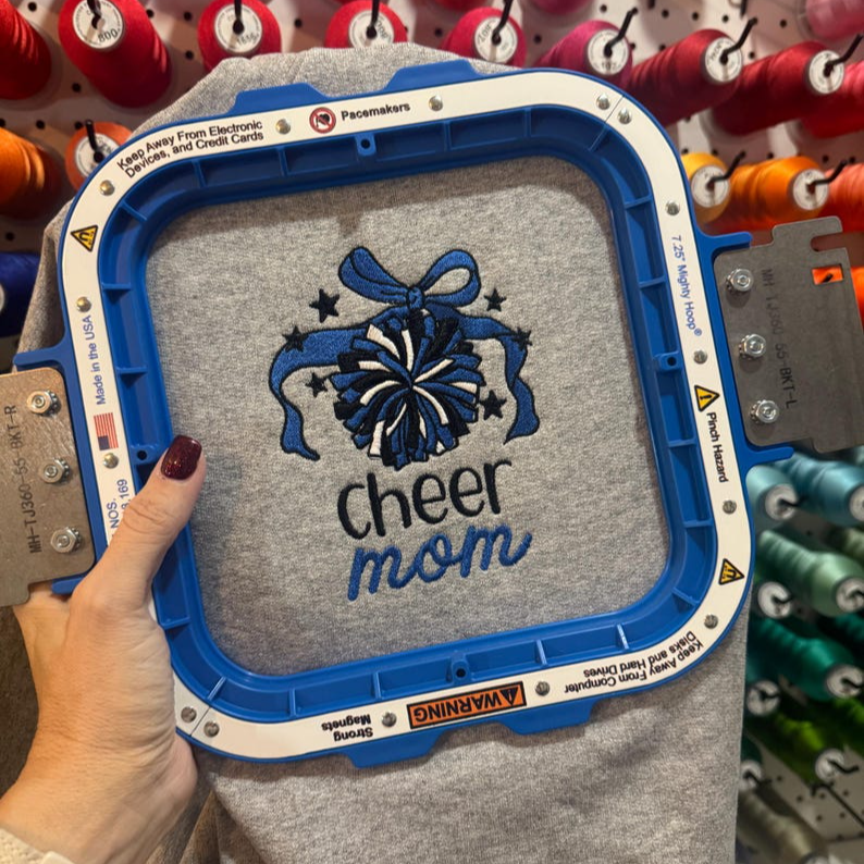 Cheer Mom Embroidered Sweatshirt / Hoodie / Tee