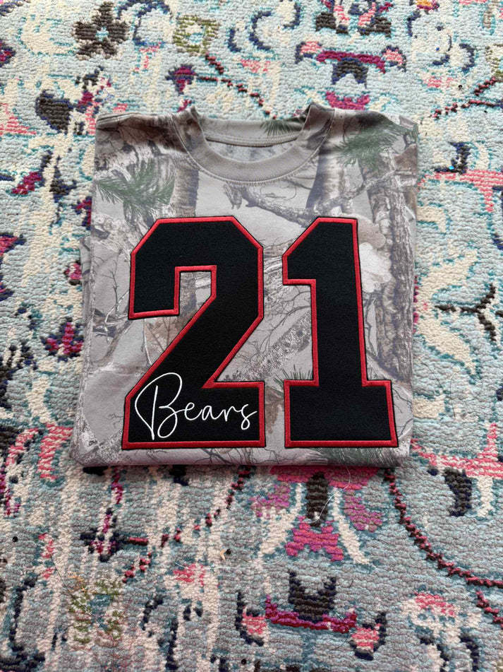 Custom Team Number Mascot Sweatshirt – Personalized Numbers Sweatshirt