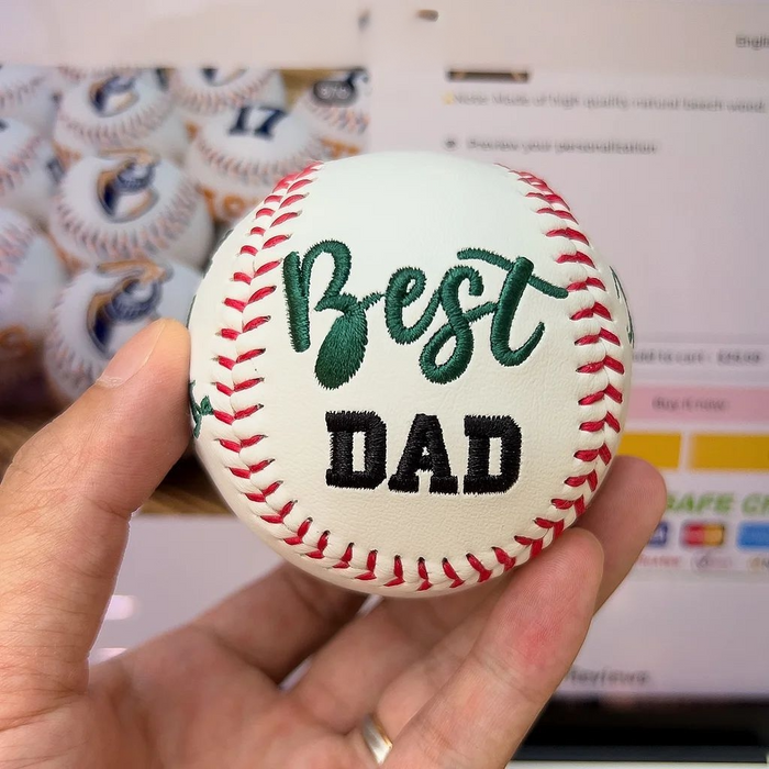 Custom Embroidered Baseball & Softball, Father's Day Gift, Mother's Day Gift