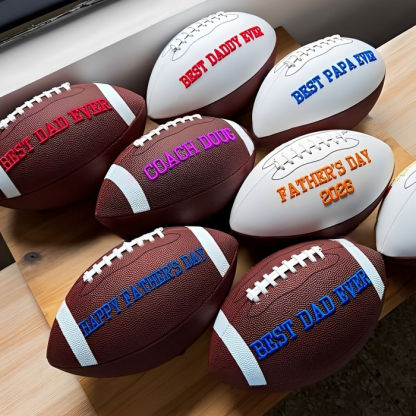 Custom Embroidered Football, Gift for Mom, Gift for Dad