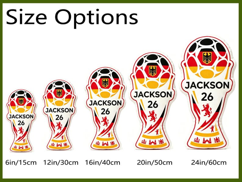 Custom Name 2026 World Trophy Pillow ,Soccer Champion Cushion, Football Fan Gift ,Nursery Kids Bedroom Sports Decor ,Tournament Celebration