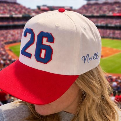Custom Embroidered Sports Number Hat, Embroidered Baseball Cap, Player Number, Canvas Trucker Hat, Game Day, Personalized Sport Mom Hat