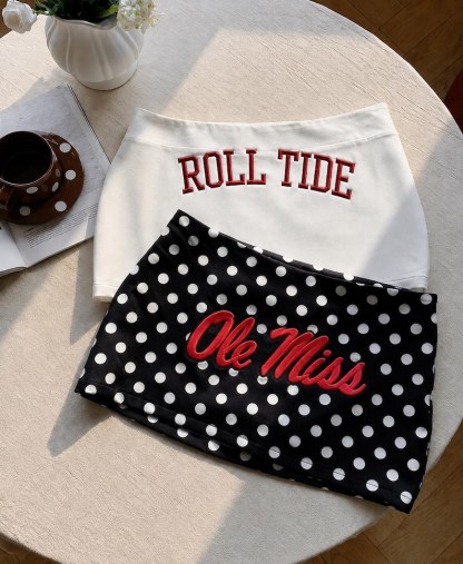 Personalized University Game Day Skirt | Custom Embroidered College Skort | Tailgate Outfit