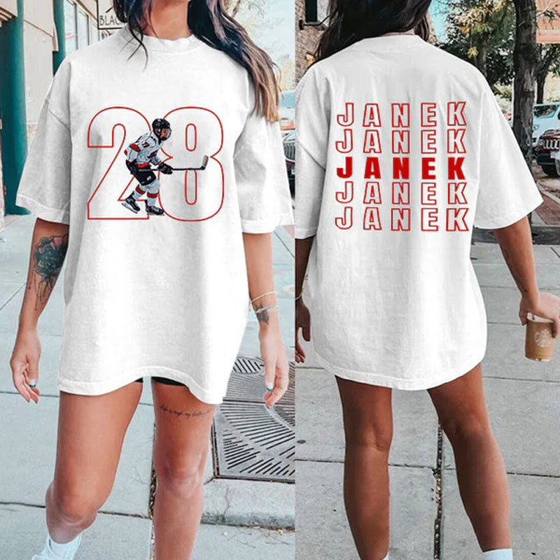 Custom Family Photo Sport T-Shirt Personalized Cheer Tee
