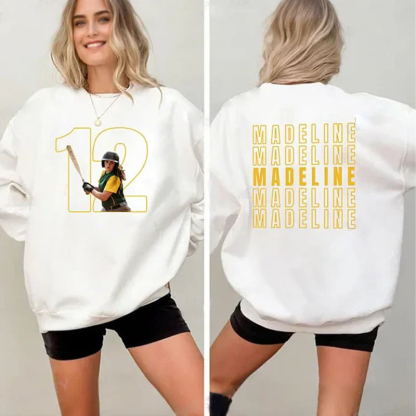 Custom Family Photo Sport T-Shirt Personalized Cheer Tee