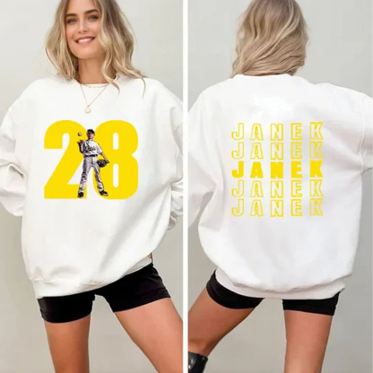 Custom Family Photo Sport T-Shirt Personalized Cheer Tee
