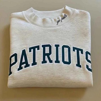 Custom Mockneck Embroidered Team Name Sweatshirt – Stand-up Collar