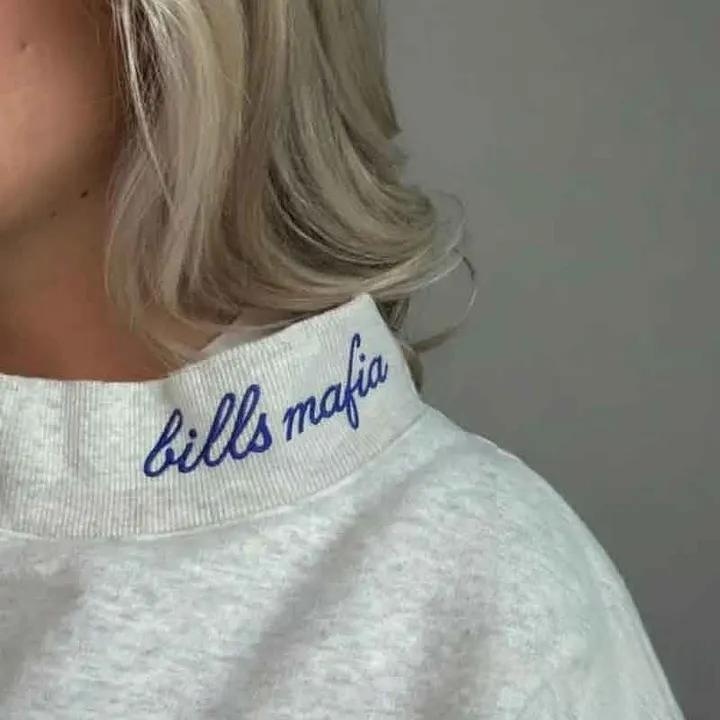 Custom Mockneck Embroidered Team Name Sweatshirt – Stand-up Collar
