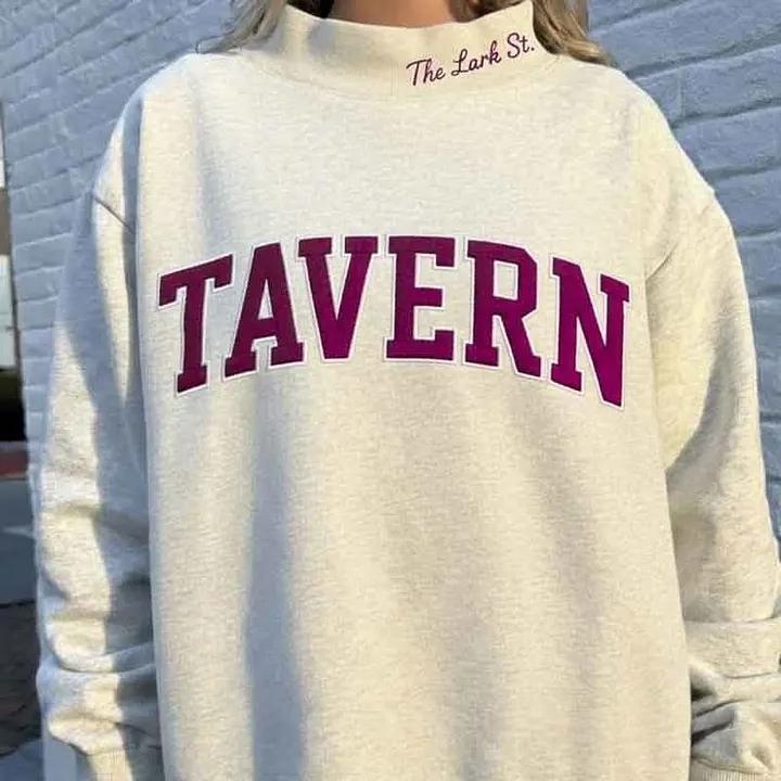 Custom Mockneck Embroidered Team Name Sweatshirt – Stand-up Collar