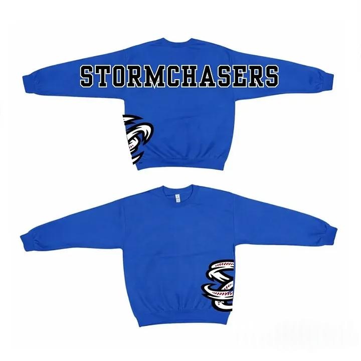 Custom Varsity Crewneck Sweatshirt School Spirit Pullover Casual Top
