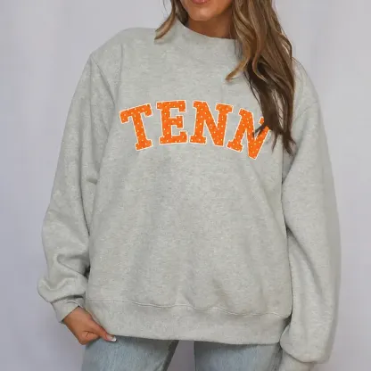 Custom Appliqué Embroidery Oversized Polka Dot Mockneck Pullover | Relaxed-Fit Half-Turtleneck with Vintage Dot Pattern