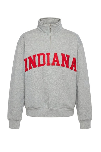 Indiana Quarter Zip Pullover | Women's College Game Day Sweatshirt | Vintage Campus Spirit Top