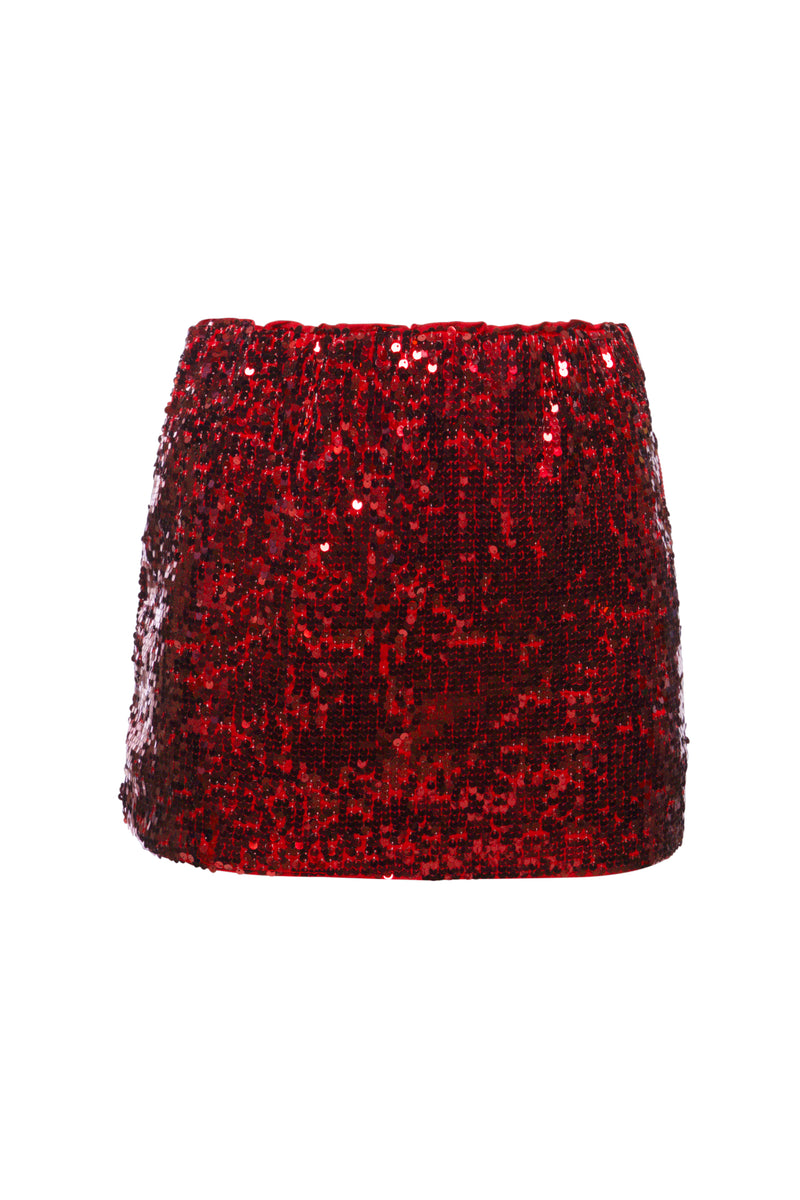 Alabama Sequin Mini Skirt | Game Day Glam College Spirit Skirt | Tailgate Outfit