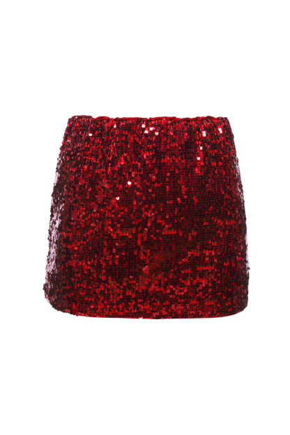 Alabama Sequin Mini Skirt | Game Day Glam College Spirit Skirt | Tailgate Outfit