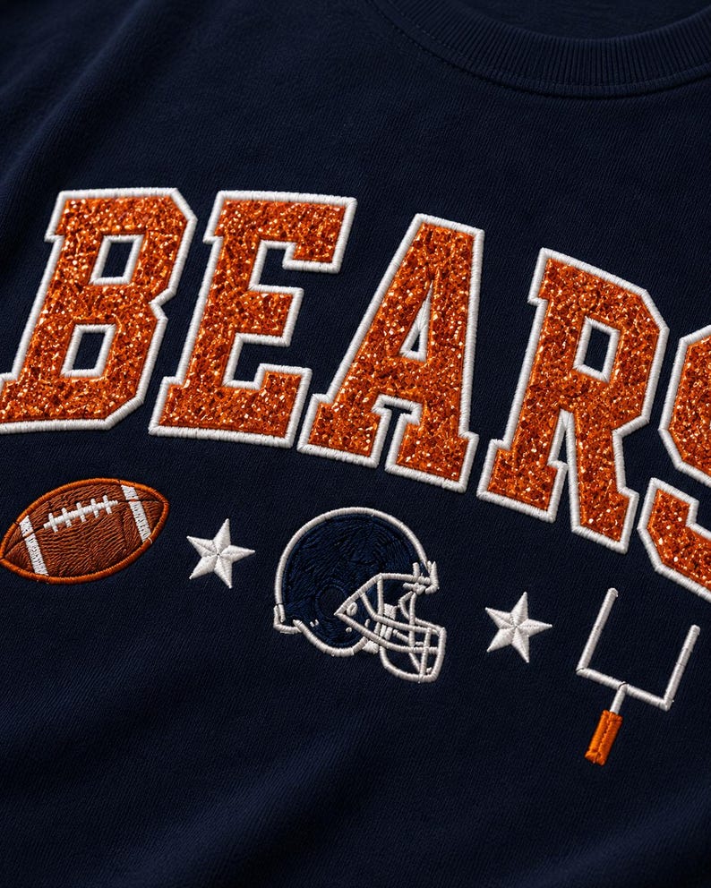 Glitter Applique Football Sweatshirt, Custom School Color Game Day Crewneck, Personalized Mascot Pullover, Tailgate Gift
