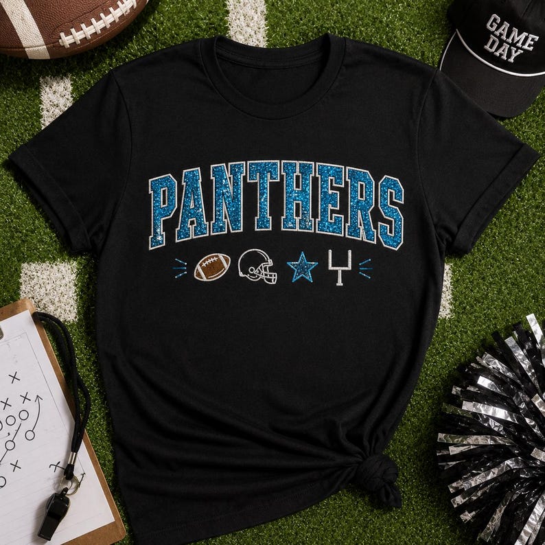 Glitter Applique Football Sweatshirt, Custom School Color Game Day Crewneck, Personalized Mascot Pullover, Tailgate Gift