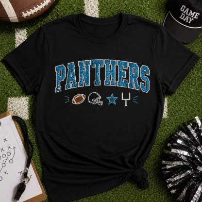 Glitter Applique Football Sweatshirt, Custom School Color Game Day Crewneck, Personalized Mascot Pullover, Tailgate Gift