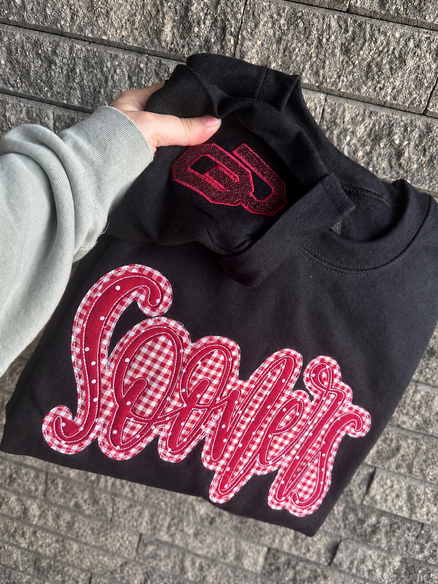 Mascot Sweatshirt/tshirt, Appliqué Crewneck, Gameday Spirit Wear, Cozy College Sweater