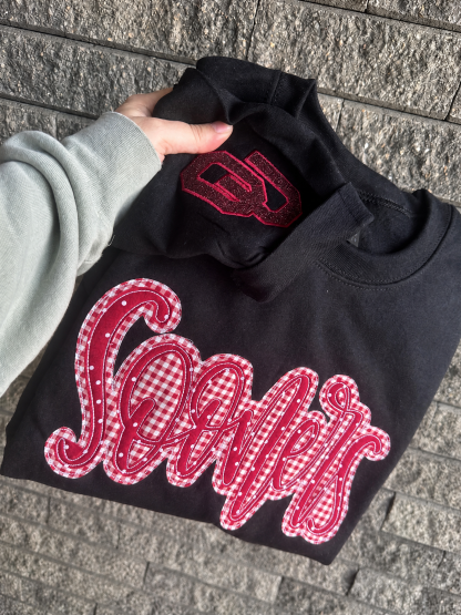 Mascot Sweatshirt/tshirt, Appliqué Crewneck, Gameday Spirit Wear, Cozy College Sweater